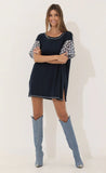 Shirt Dress in Navy Floral