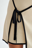 Rian Strapless Knit Mini Dress Cream