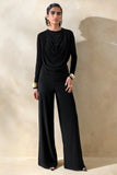 Safirra Black Wide Leg Trouser