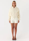 Jameson Bomber Jacket Ivory