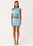 Love Motion Mini Dress Aqua Blue