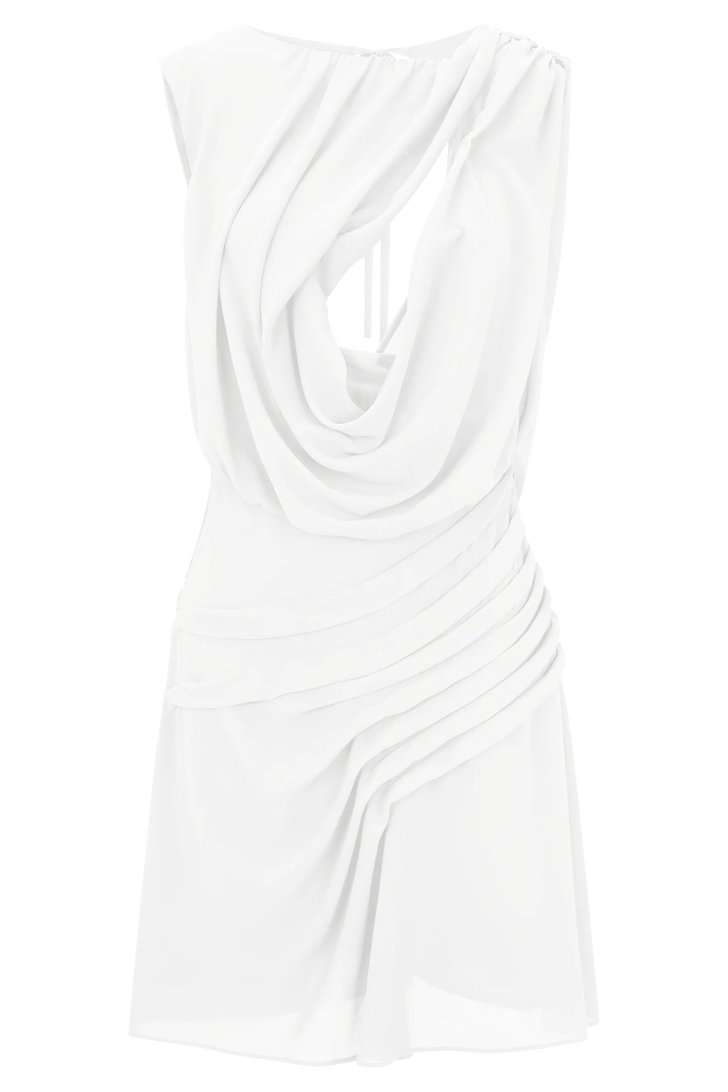 Oria Chiffon Mini Dress White