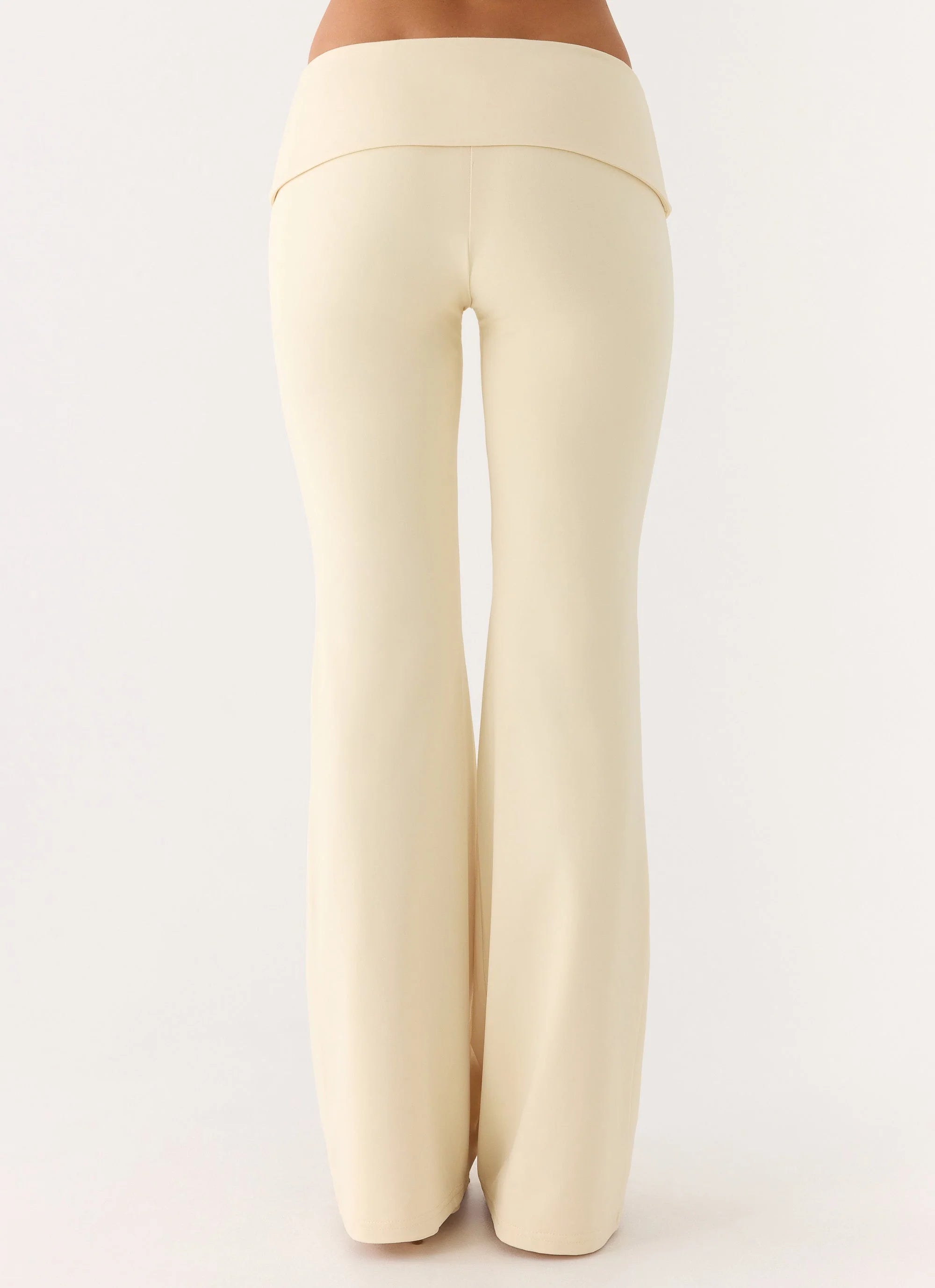 Renae Low Rise Pants - Baby Yellow