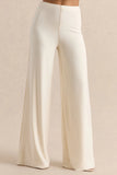 Safirra White Wide Leg Trouser