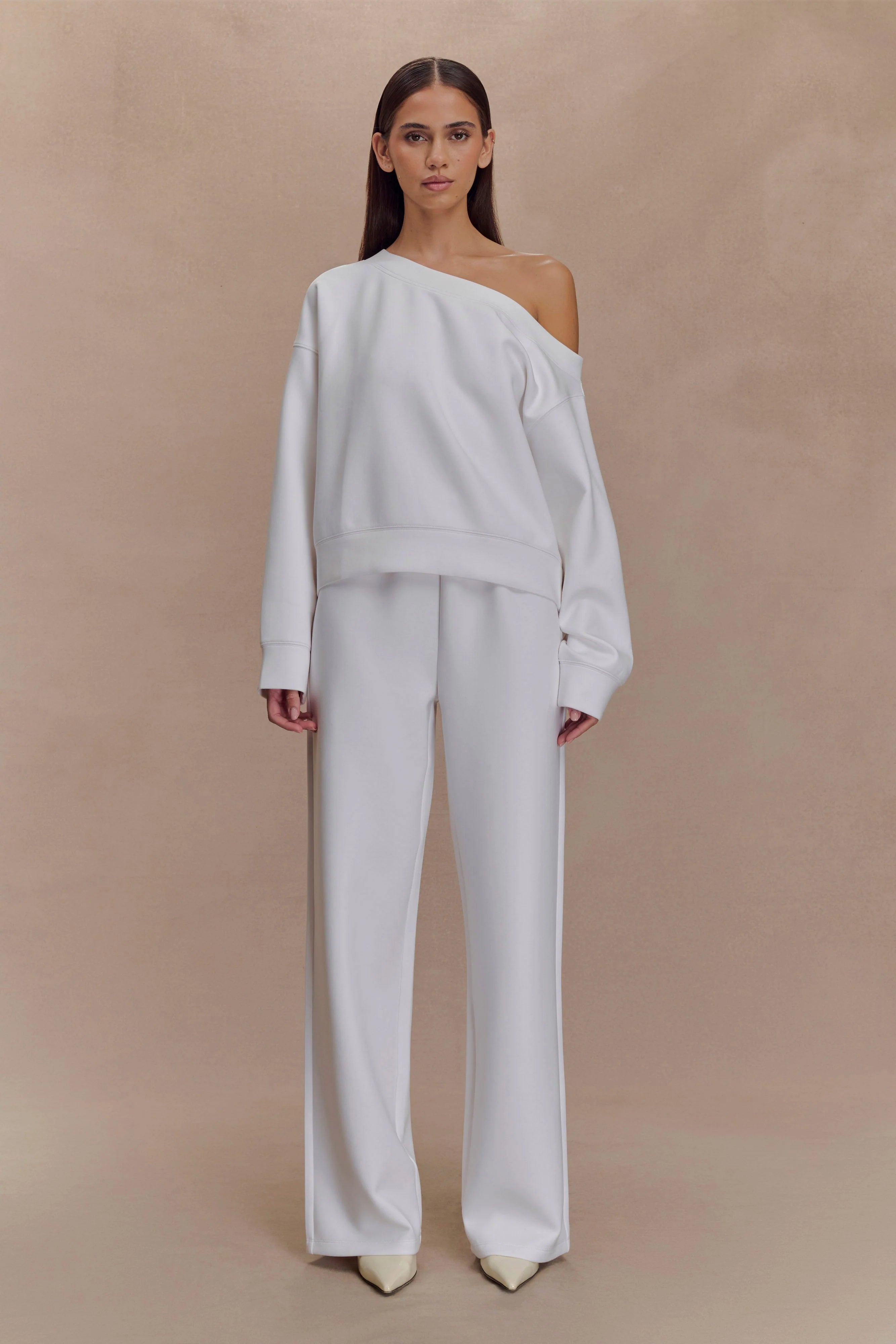 August Straight Leg Jogger Ivory