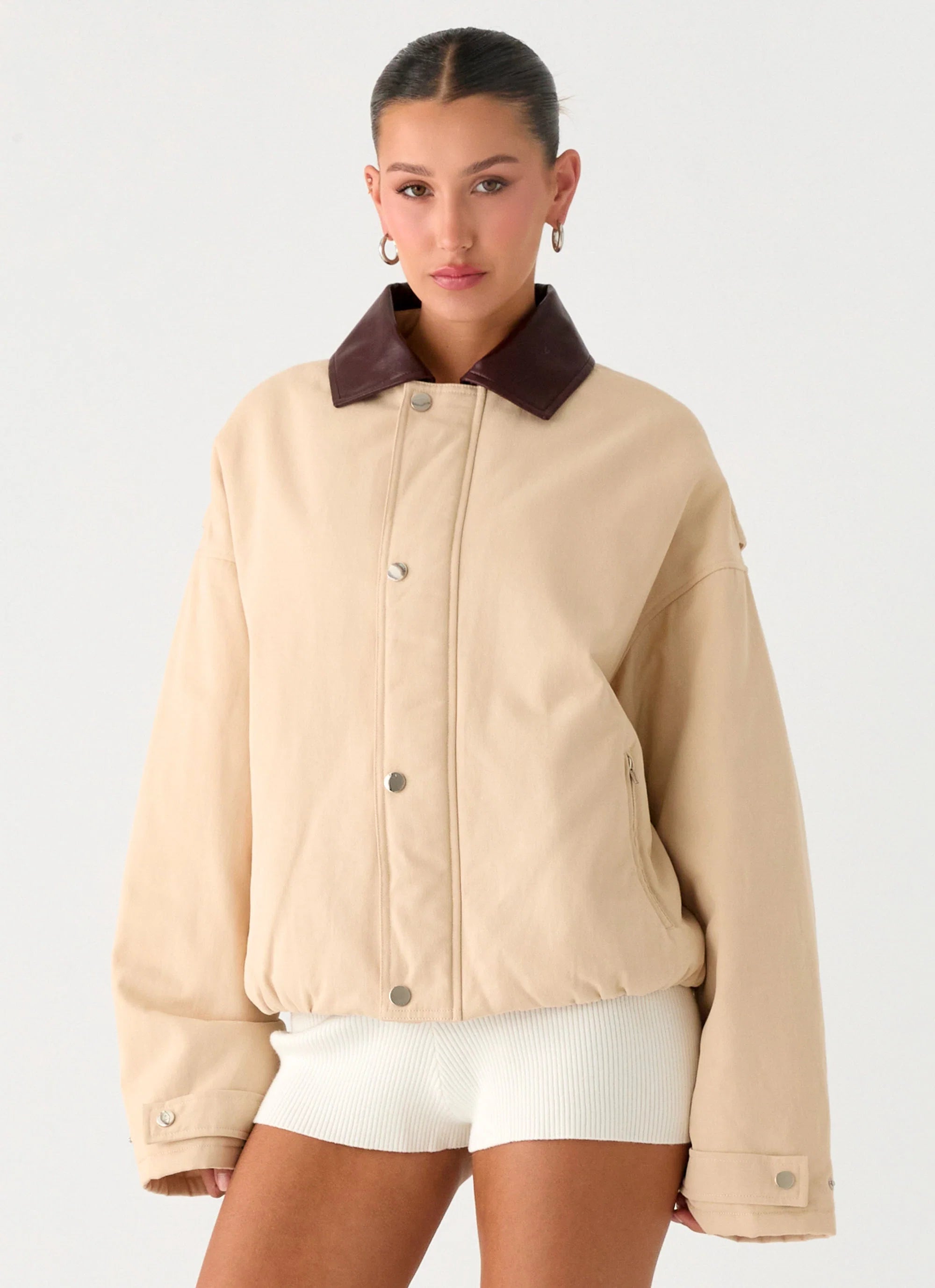 Airplane Mode Twill Blouson Jacket Natural