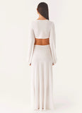 Coastal Maxi Dress White