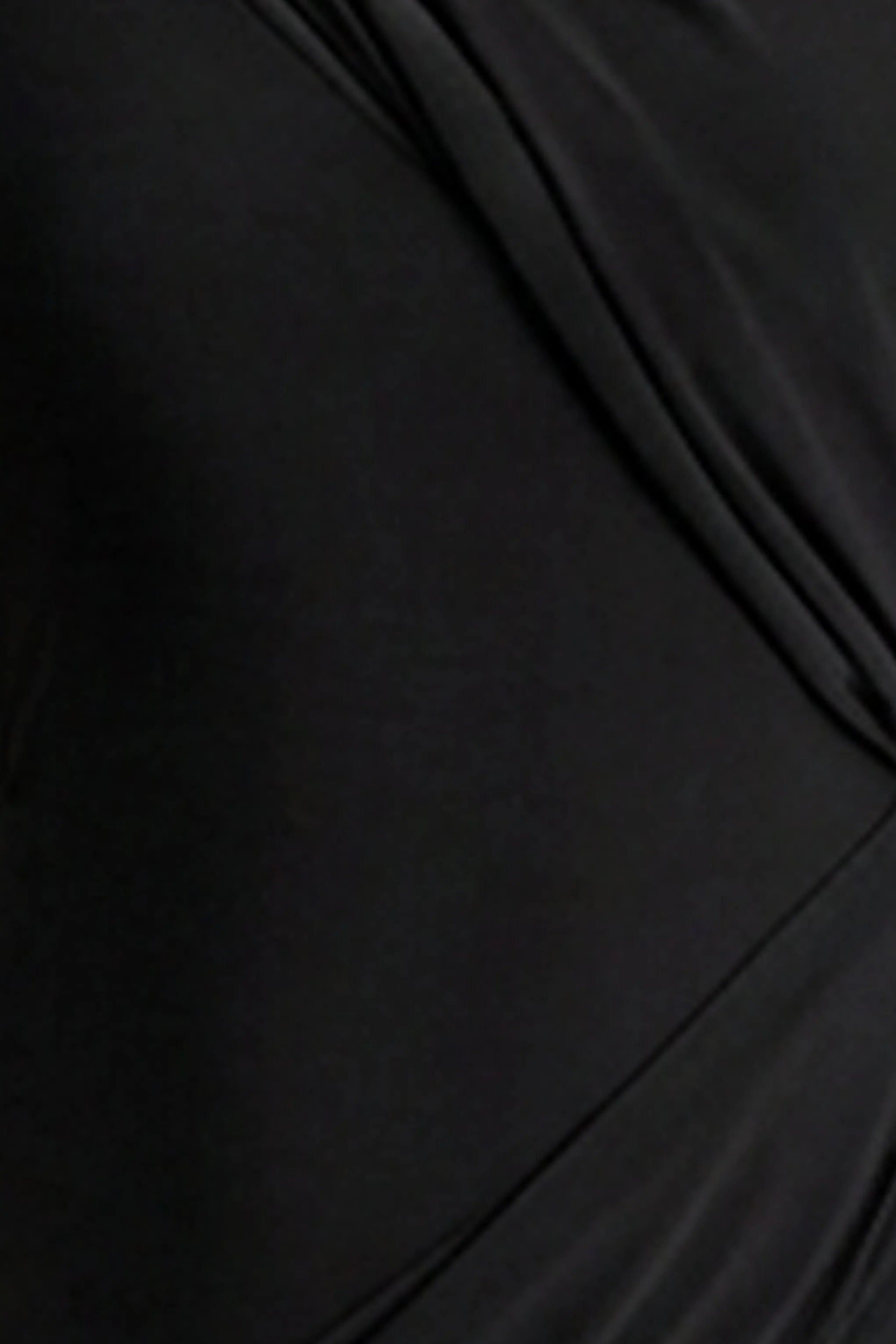 Aphra Black High Neck Maxi Dress With Cape Sleeve