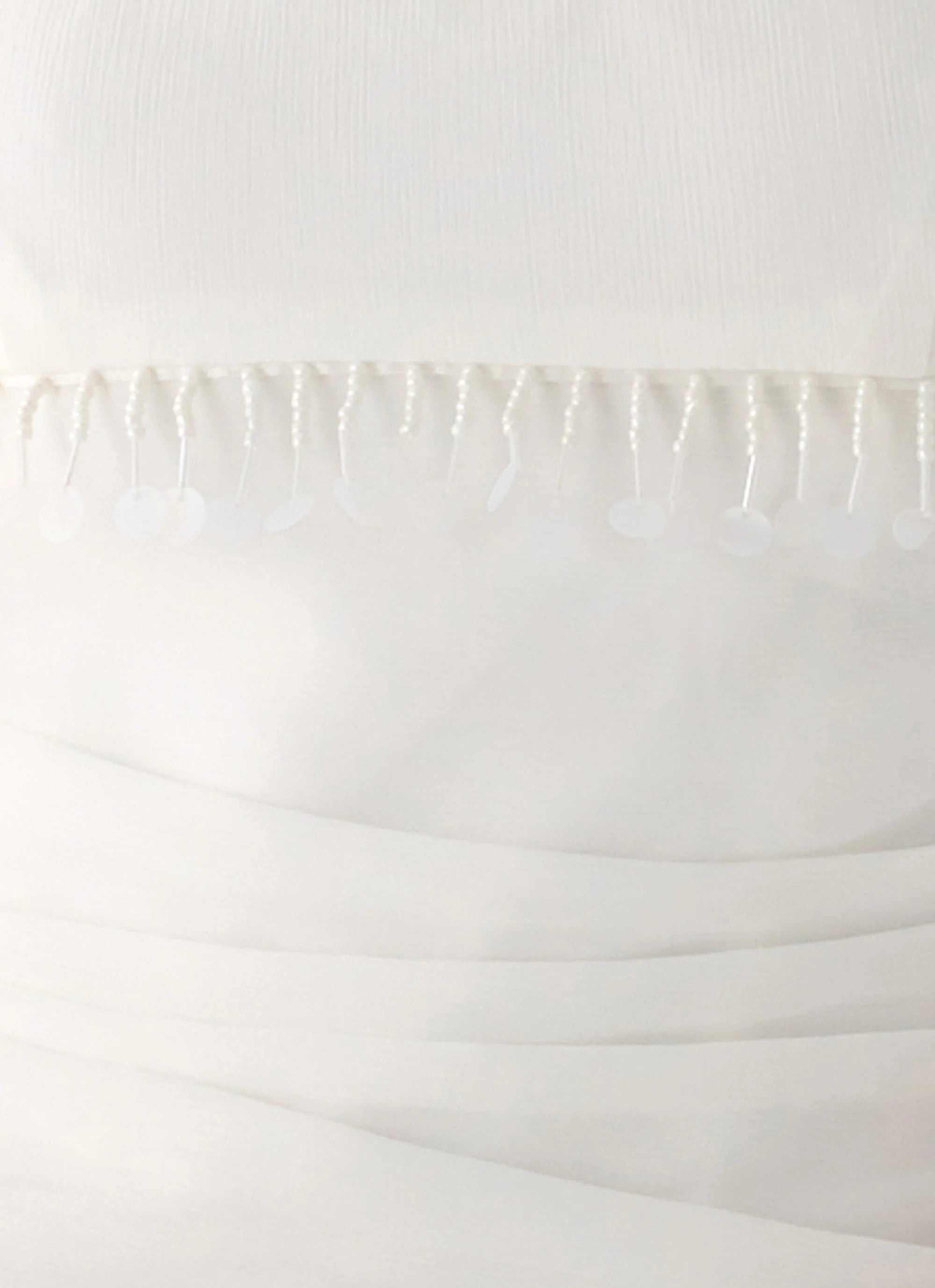 Perfect Celebrity Beaded Top White