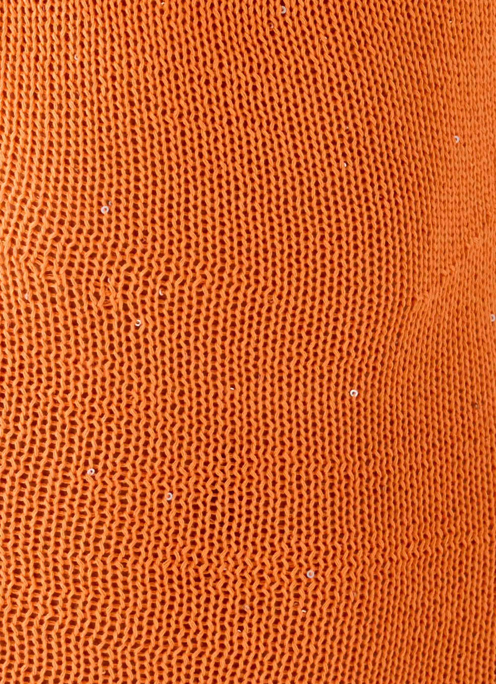 Delfina Cowl Knit Maxi Dress Orange
