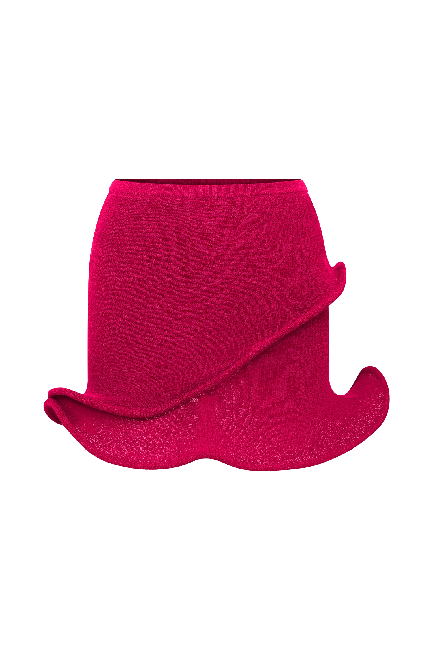 Haisley Knit Mini Skirt Raspberry