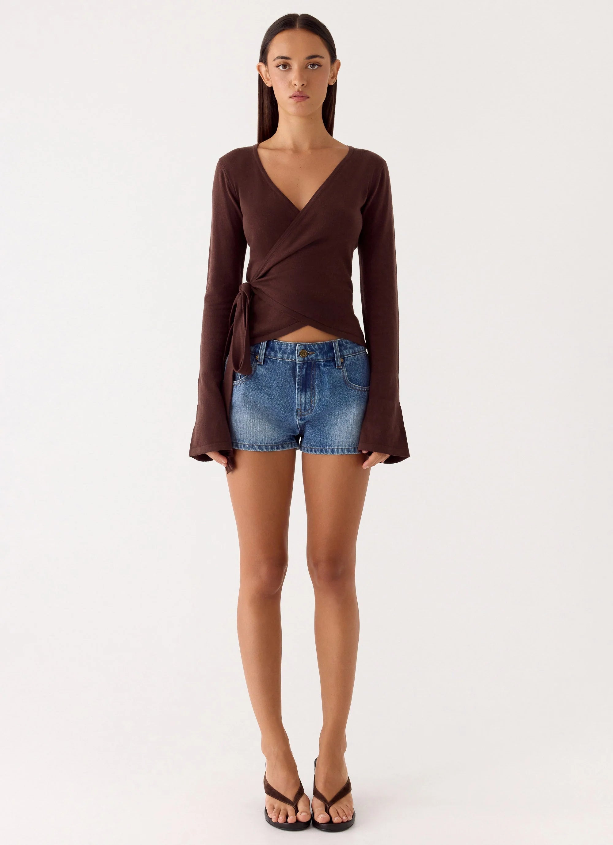 Halo Knit Top Chocolate