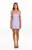 Zoella Lilac Off The Shoulder Mini Dress