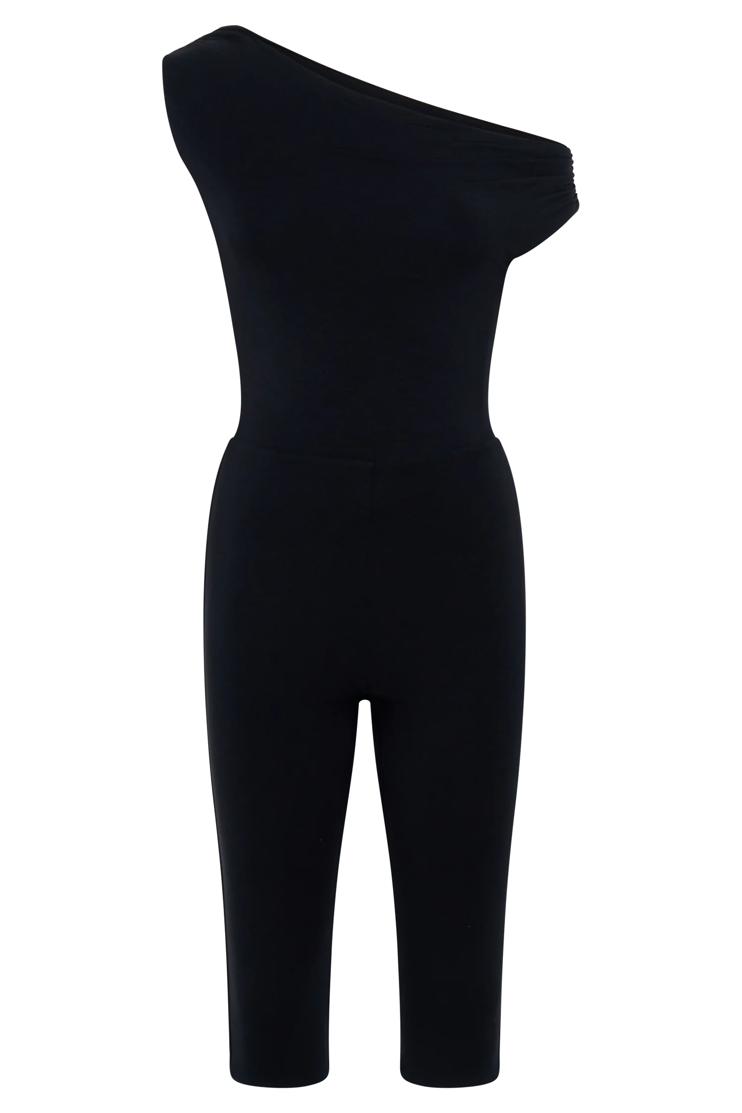 Anh One Shoulder Modal Jumpsuit Black