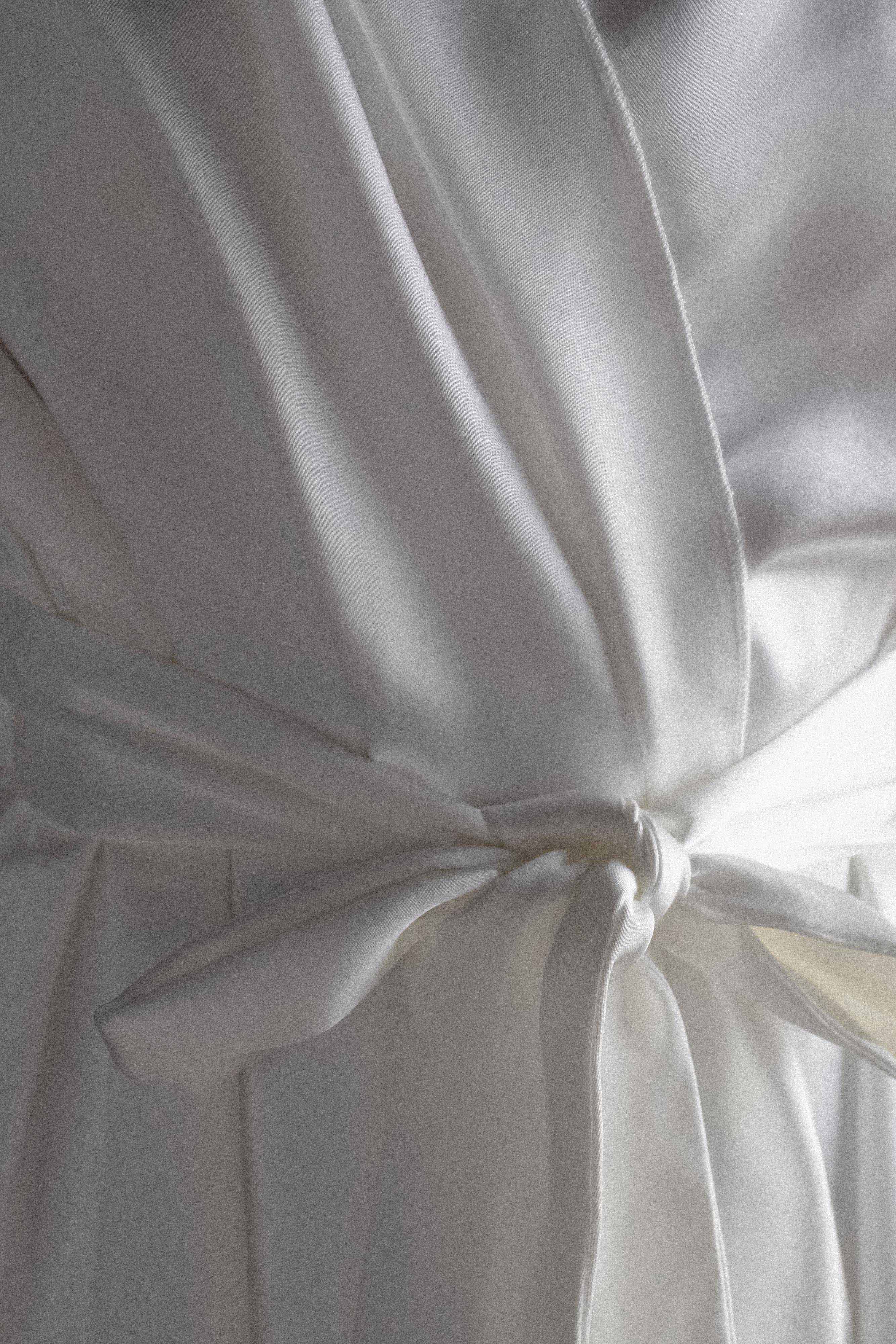 Sterling Satin Bridal Robe Ivory