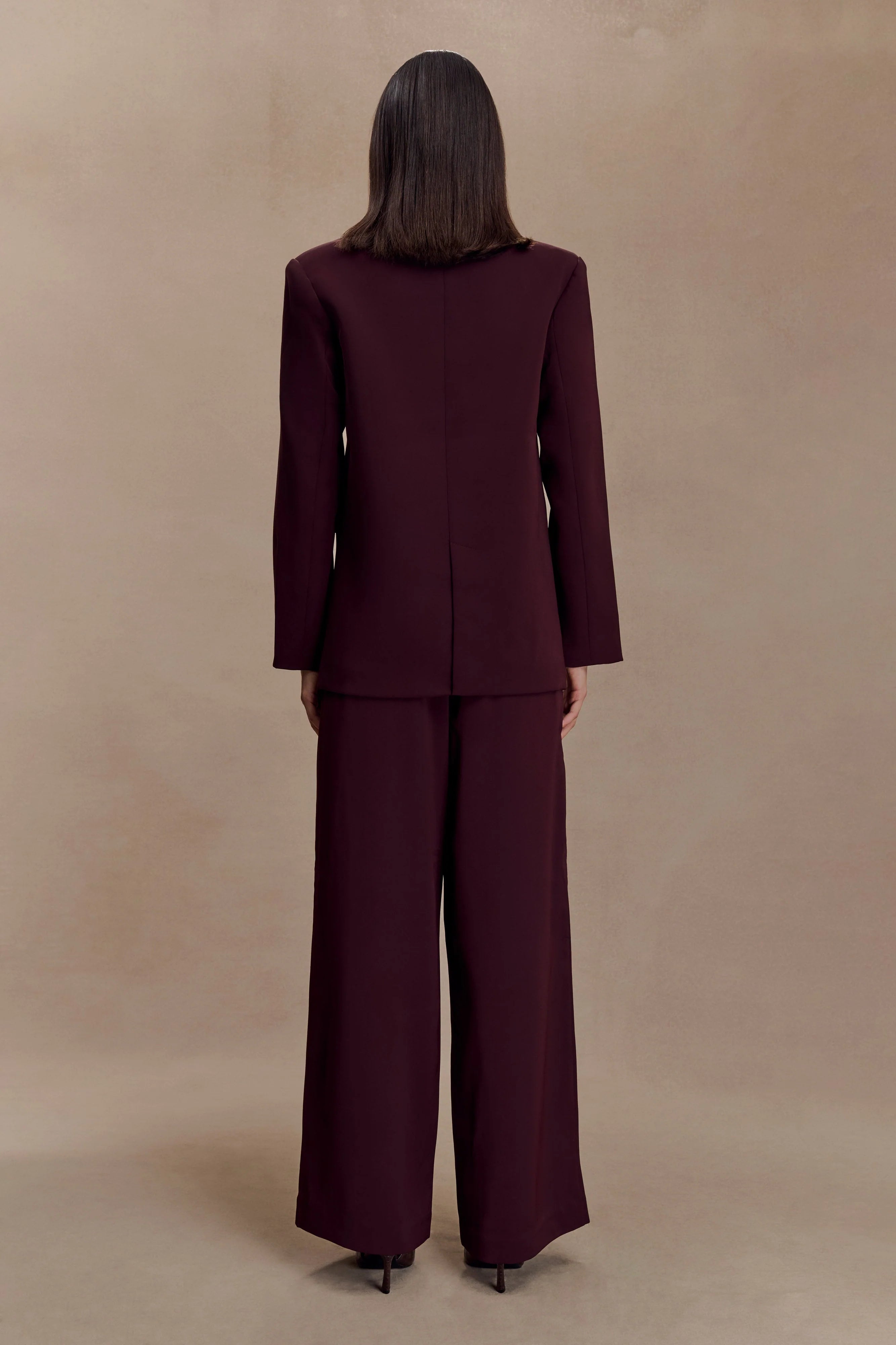 Mateo Oversized Blazer Mahogany
