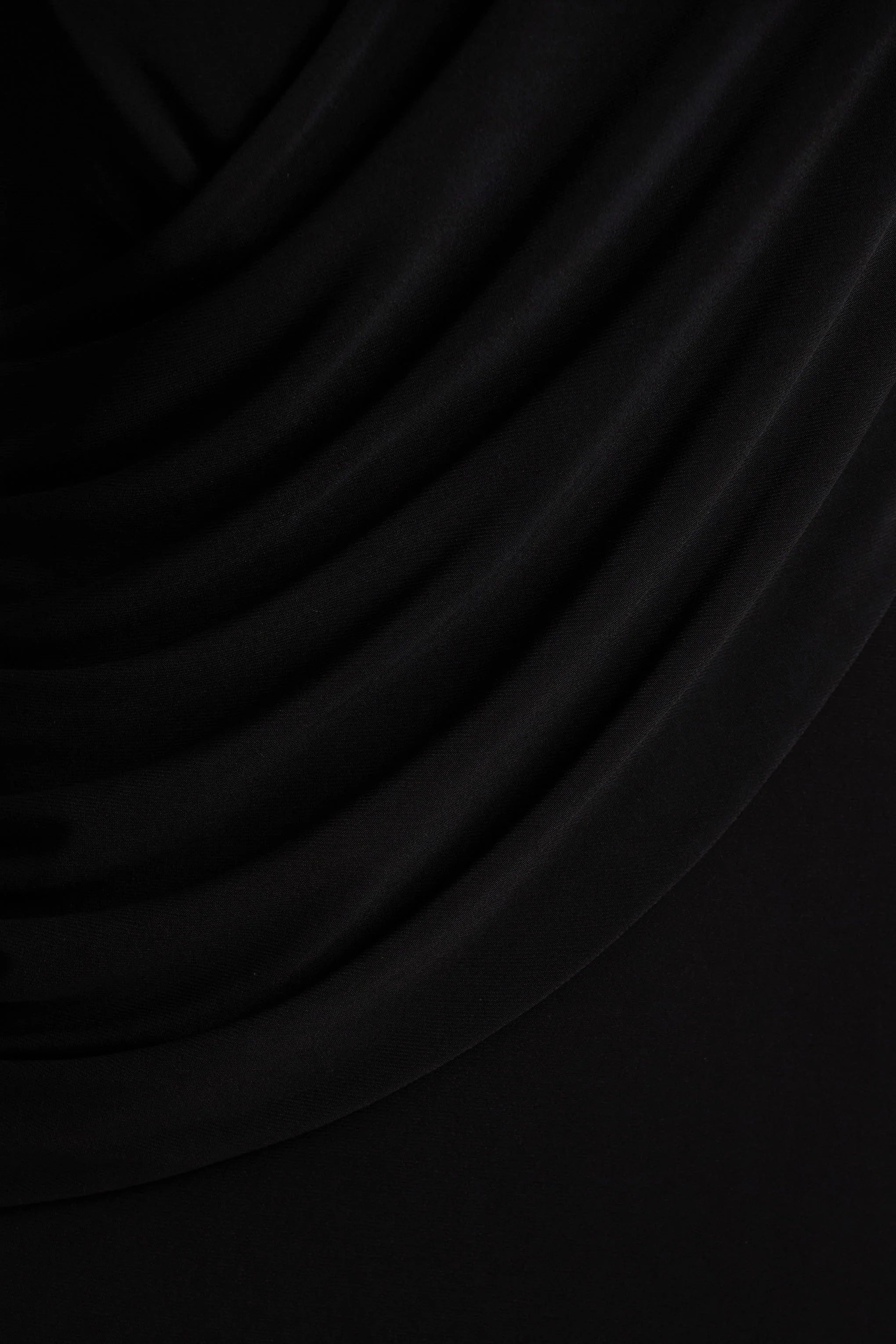 Daphira Black Extreme Plunge Neck Maxi Dress