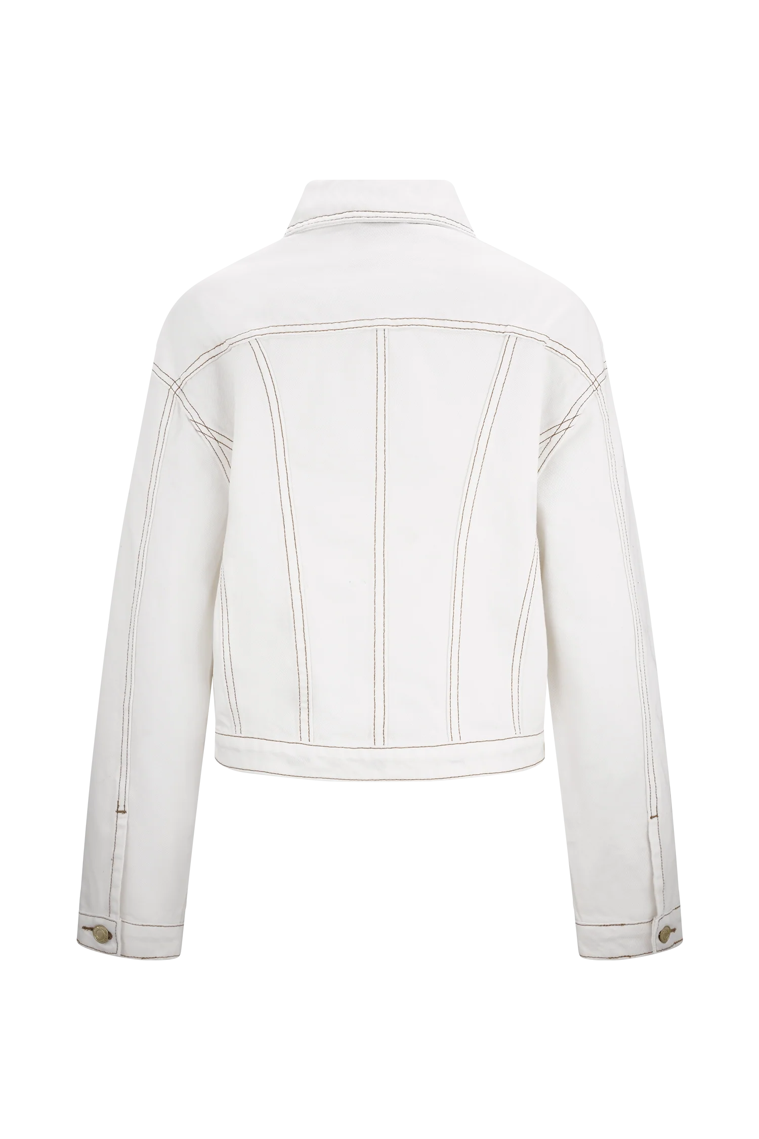Kirra Cinched Denim Jacket White