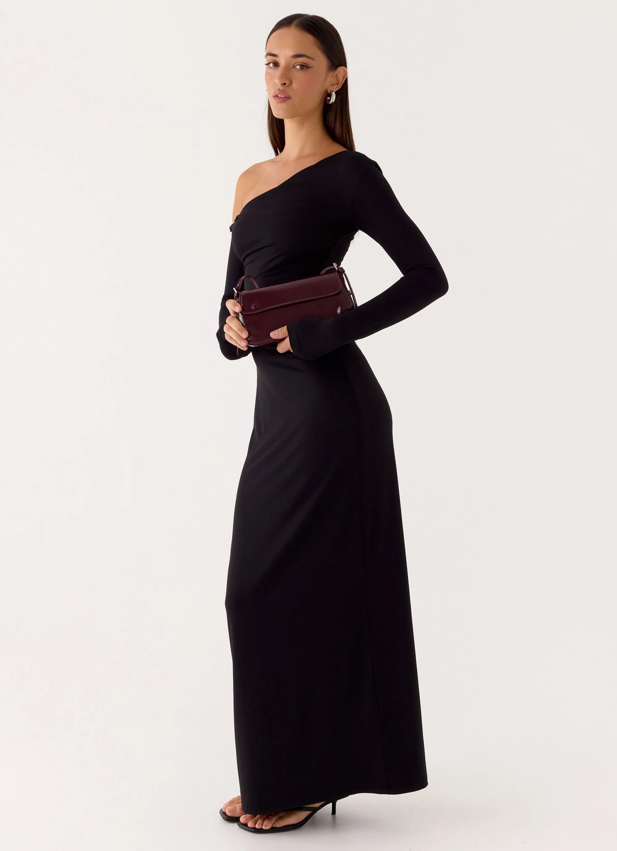 Amoretta Heart Bag Maroon
