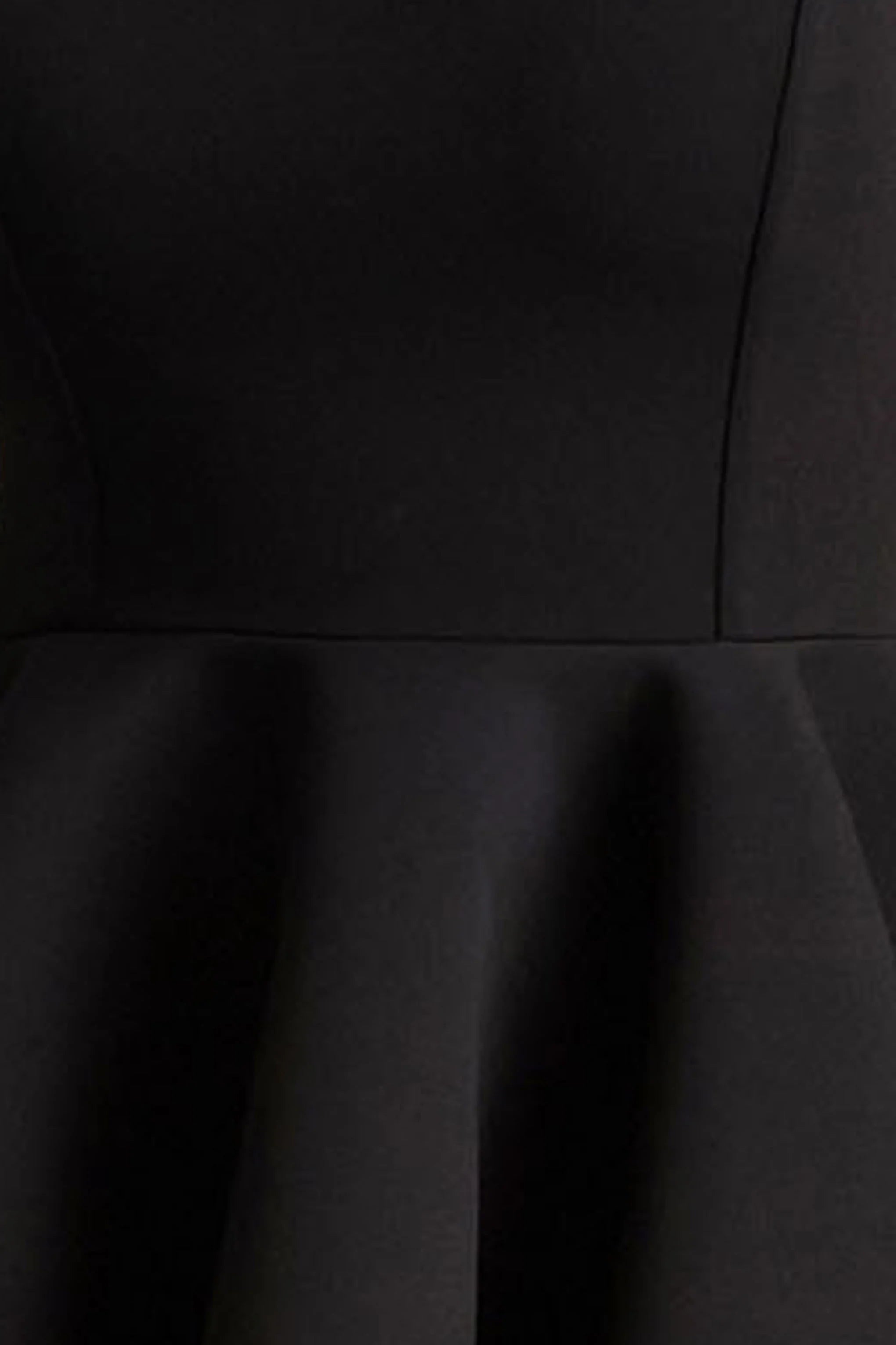 Malia Black Sweetheart Neck Skater Mini Dress