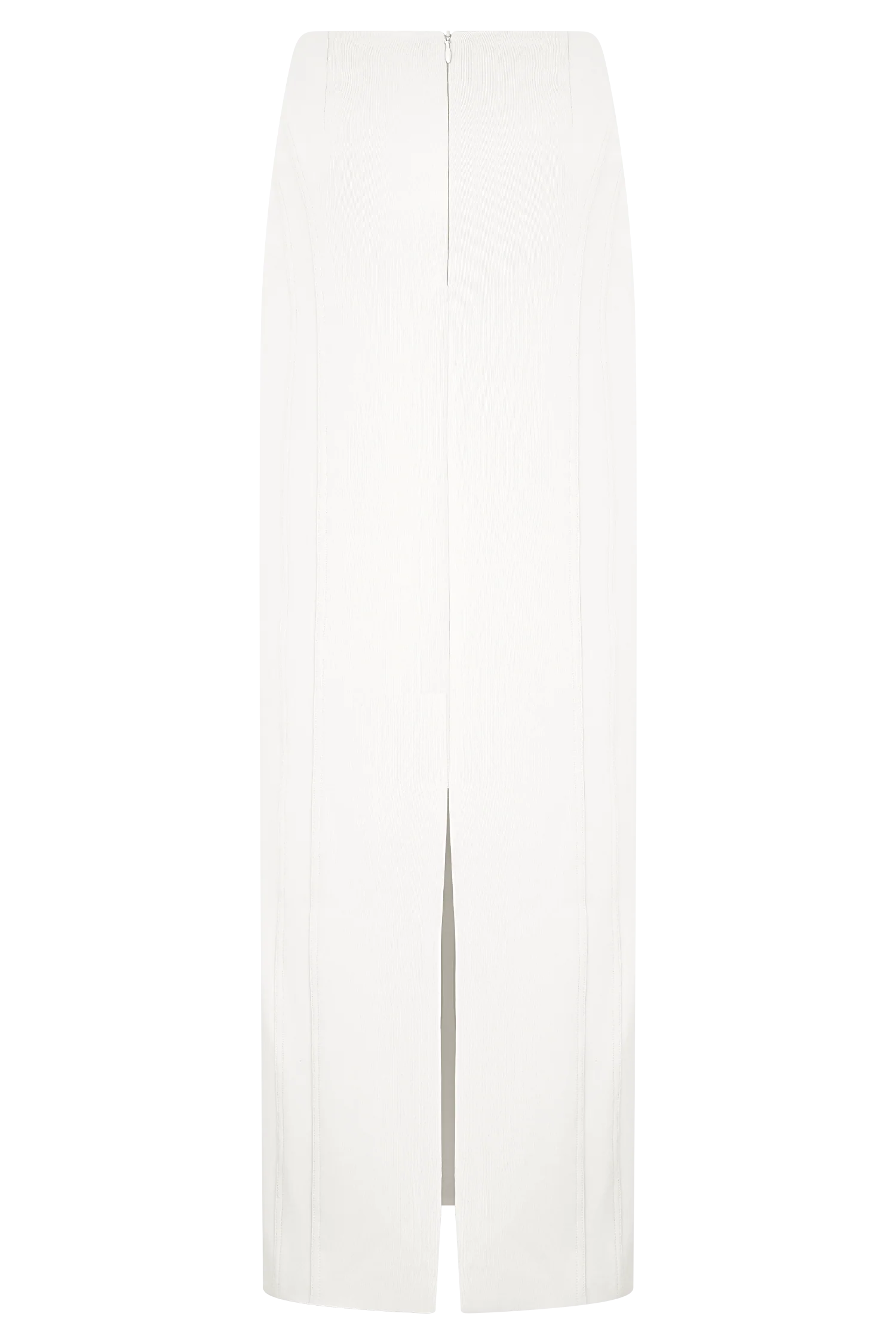 Alma High Waist Maxi Skirt White