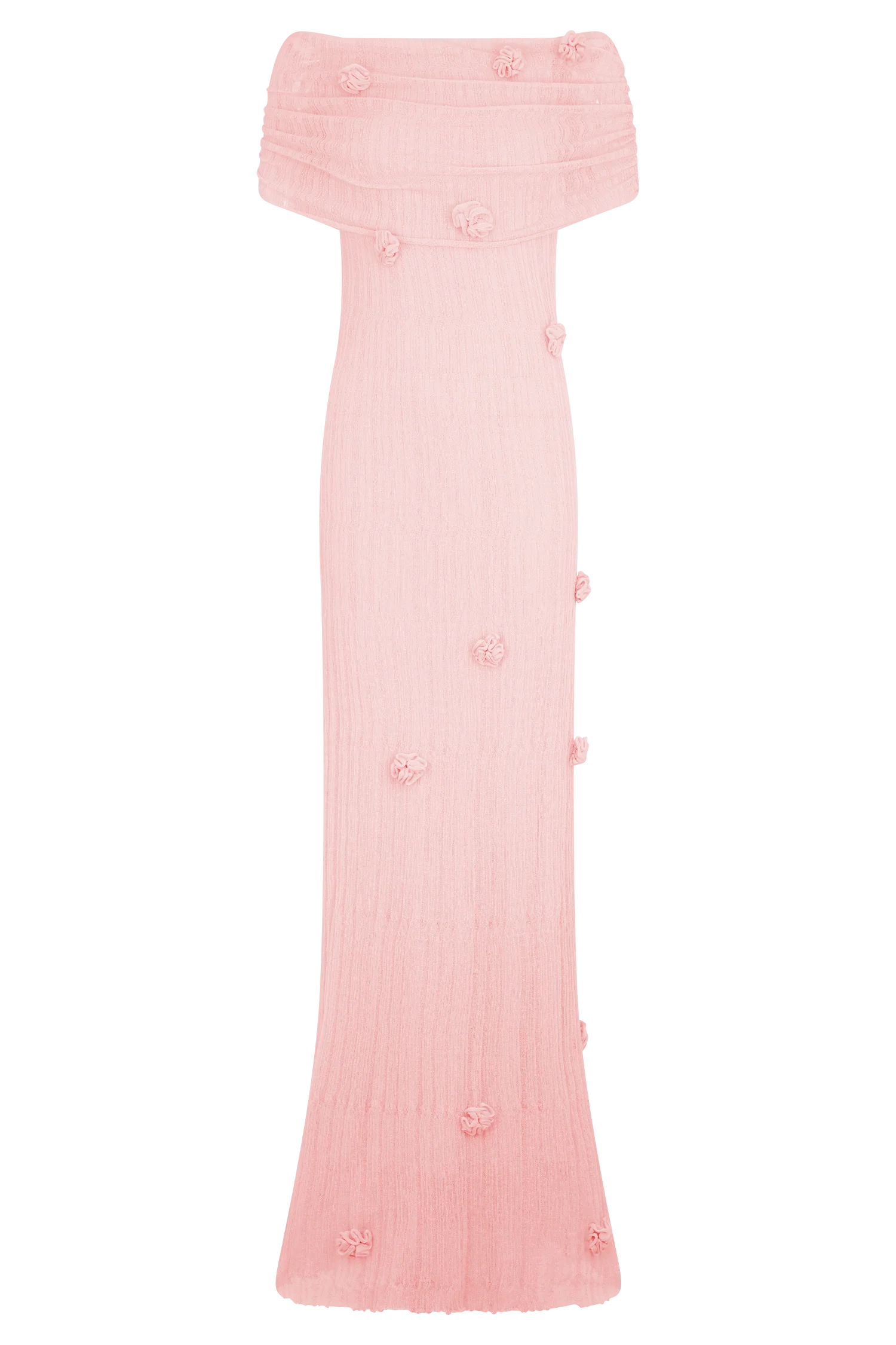 Brynn Orchid Knit Maxi Dress Pastel Pink