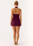 Vedetta Mini Dress Plum