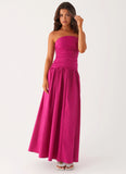 Carmel Maxi Dress Fuchsia