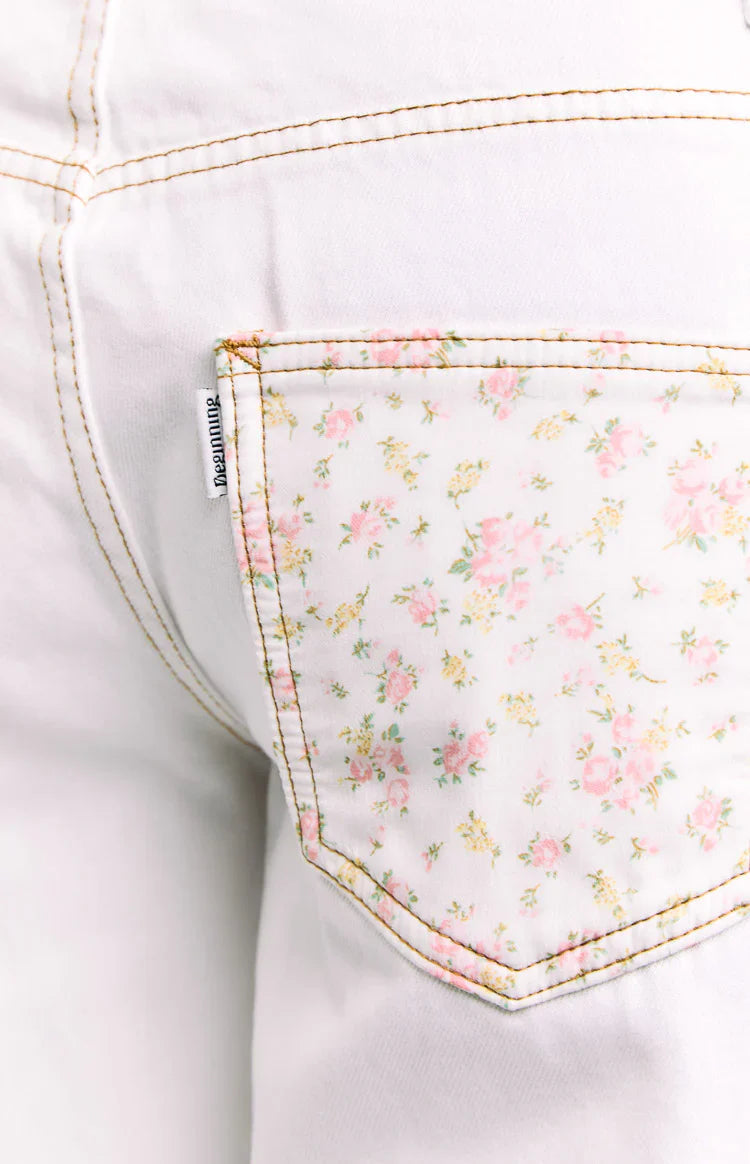 Charli White Low Waist Baggy Leg Jeans