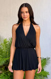 Tyler Black Halter Neck Playsuit
