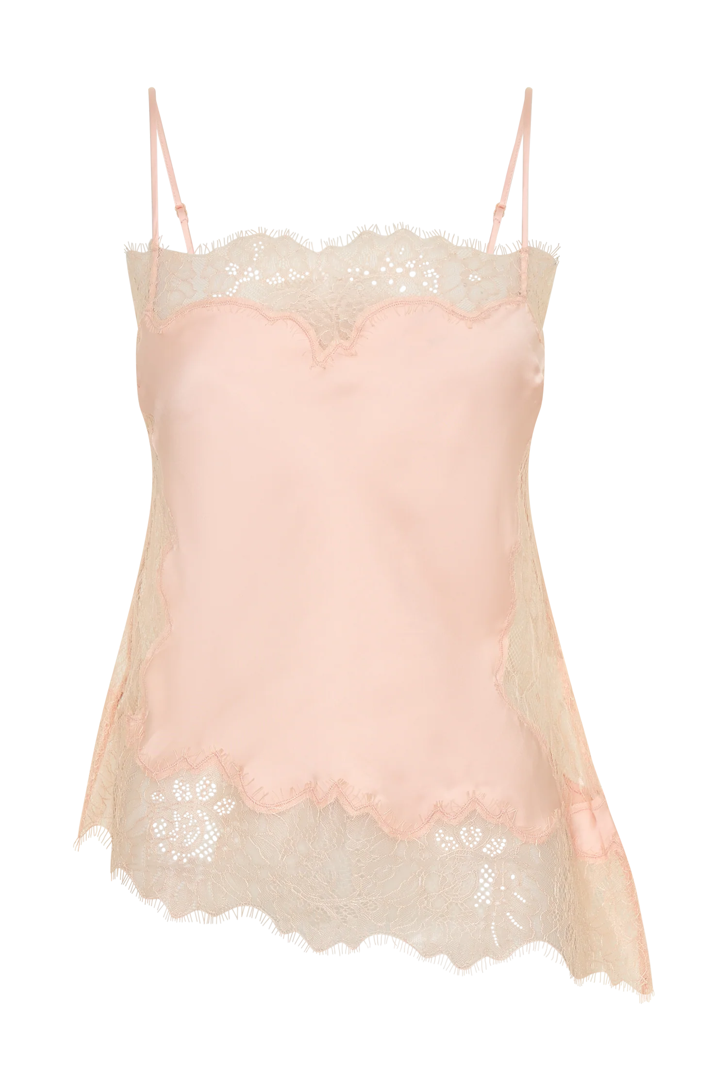 Miriam Satin Lace Camisole Peach