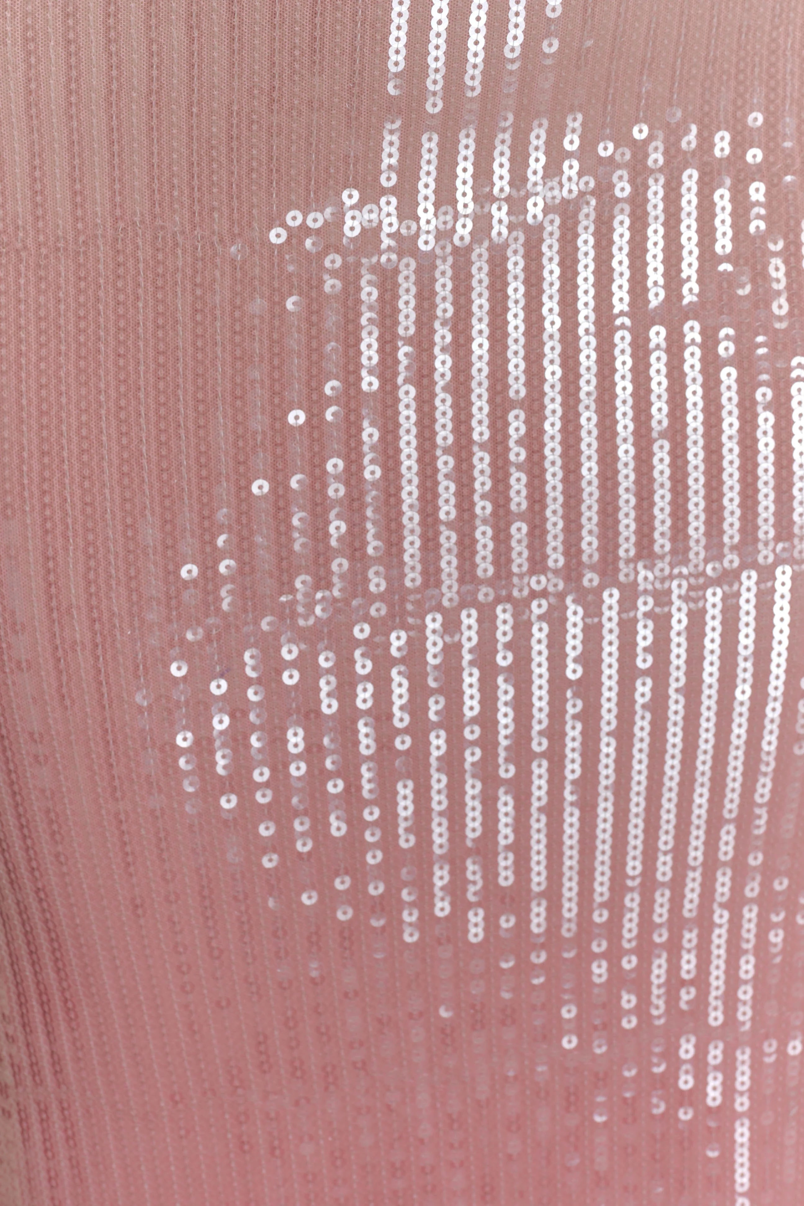 Miranda Strapless Sequin Maxi Dress Ombre Pink