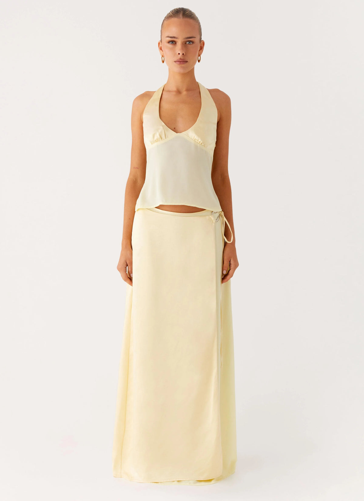 Pollie Maxi Skirt Yellow