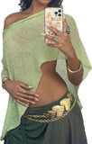 Women Sheer Poncho Top Multiway Knit Crochet Asymmetric Mesh Cover Up Going Out Clubwear