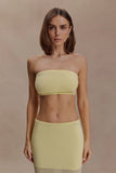 Tanyel Knit Bandeau Top Lemon