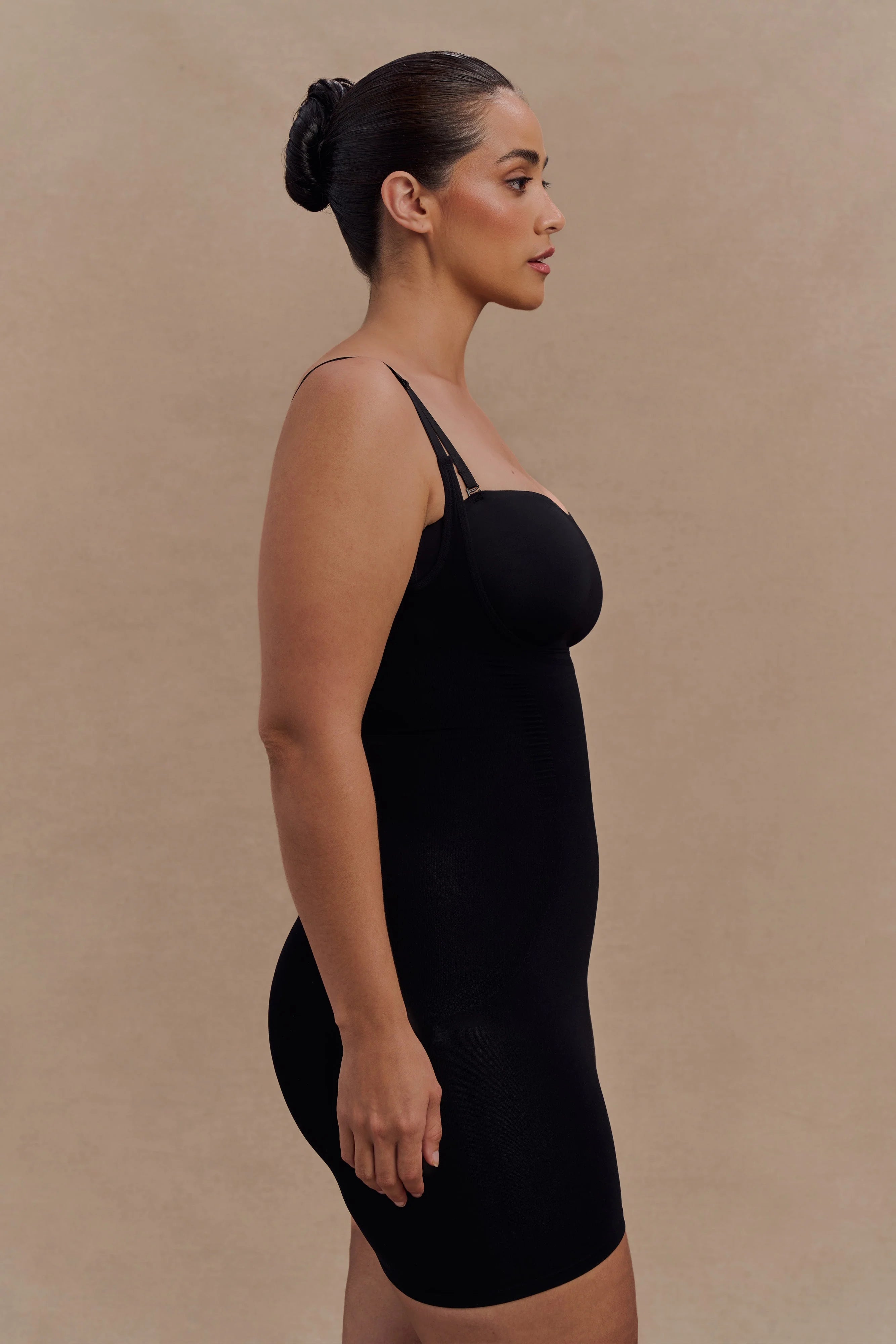 Jocelyn Backless Shapewear Mini Dress Black