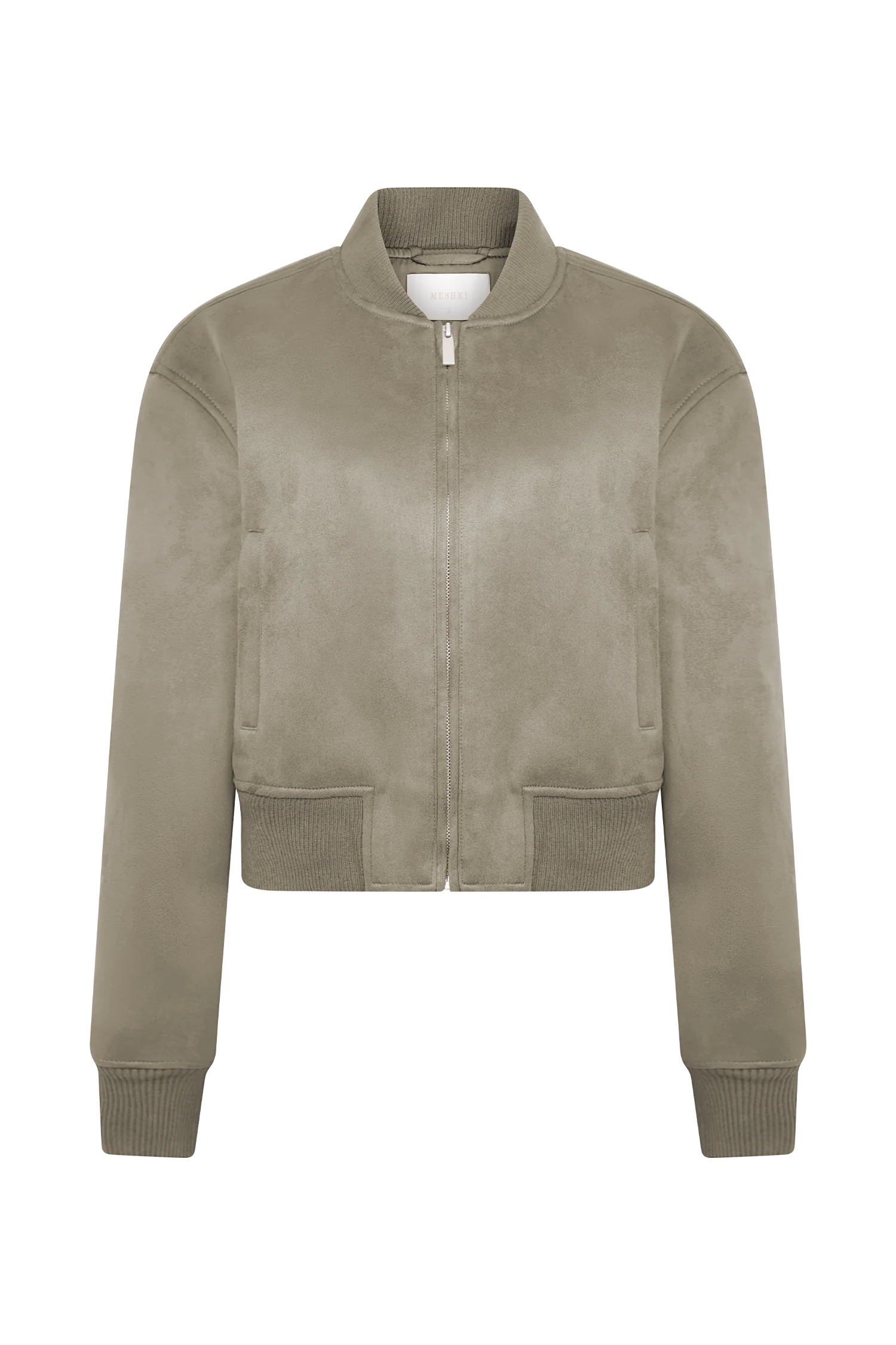 Rudy Suede Bomber Jacket Sand