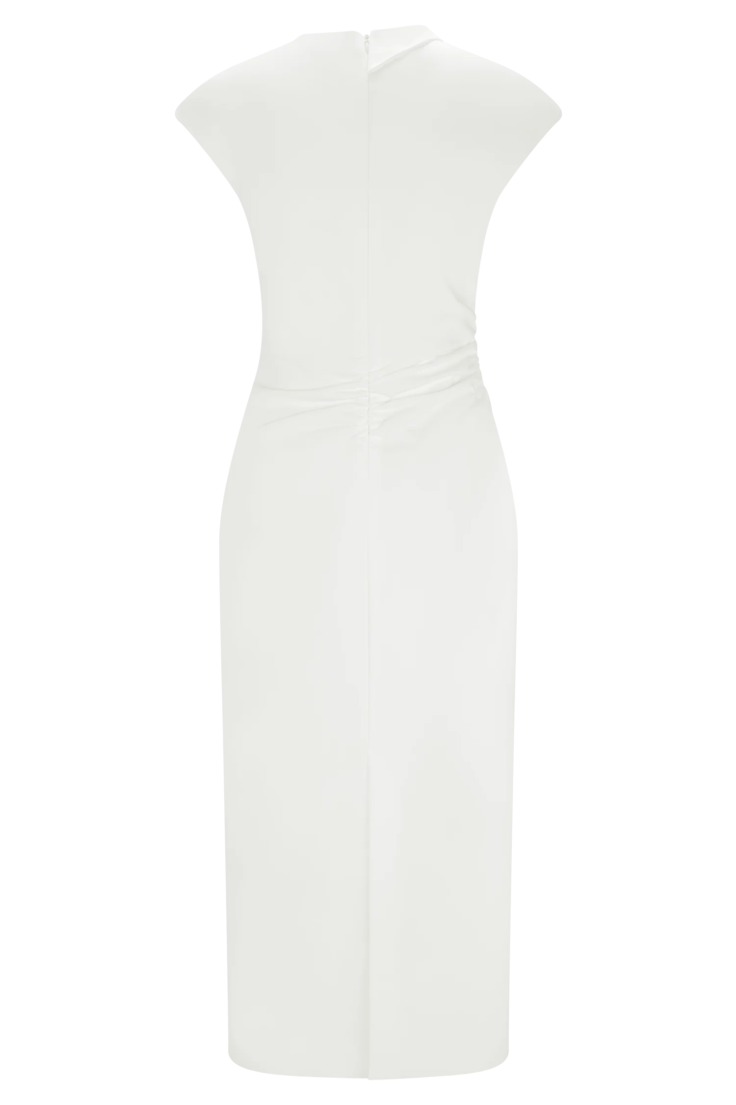 Lorena Cotton Midi Dress White