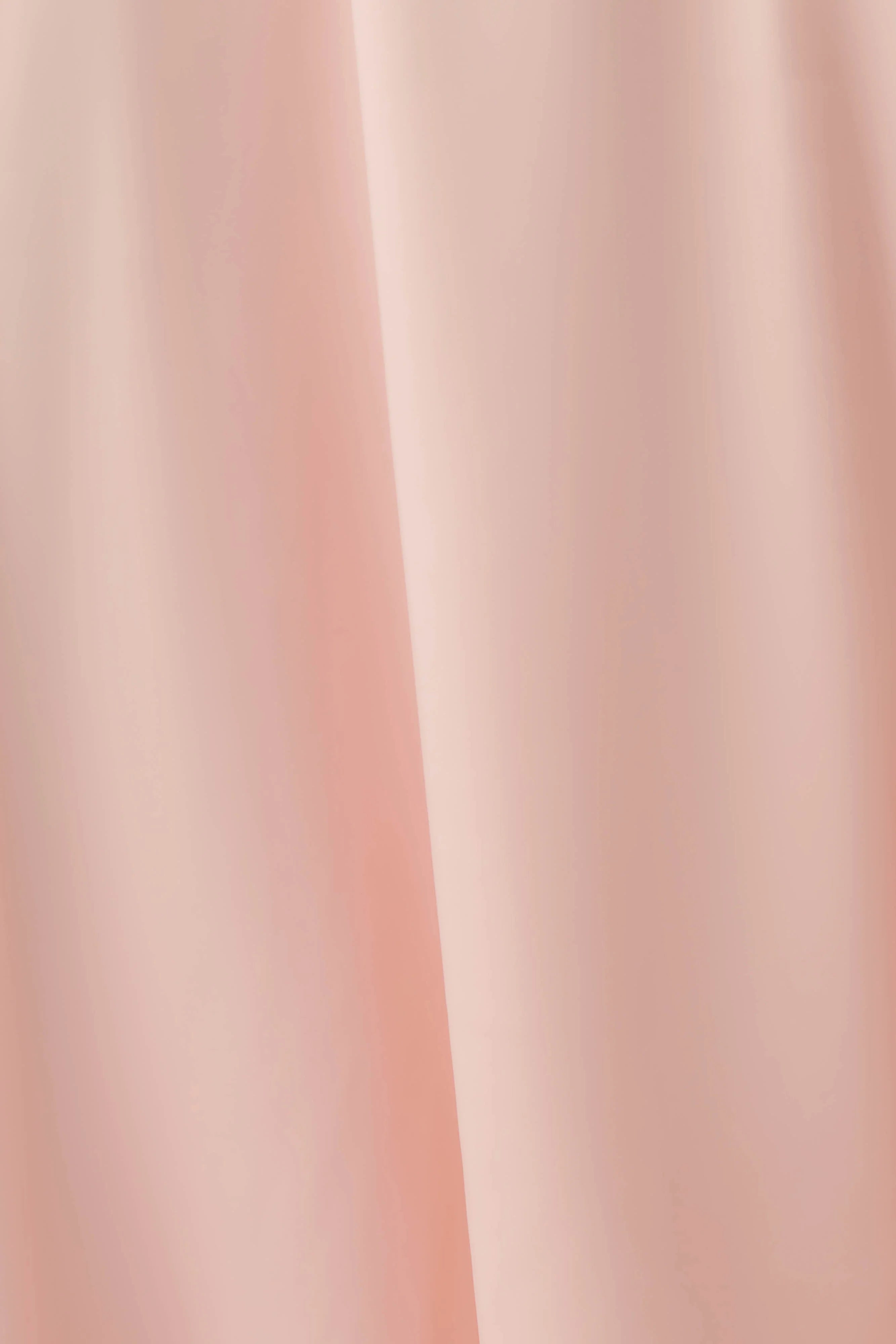 Cyra Plunge Satin Midi Dress Peach