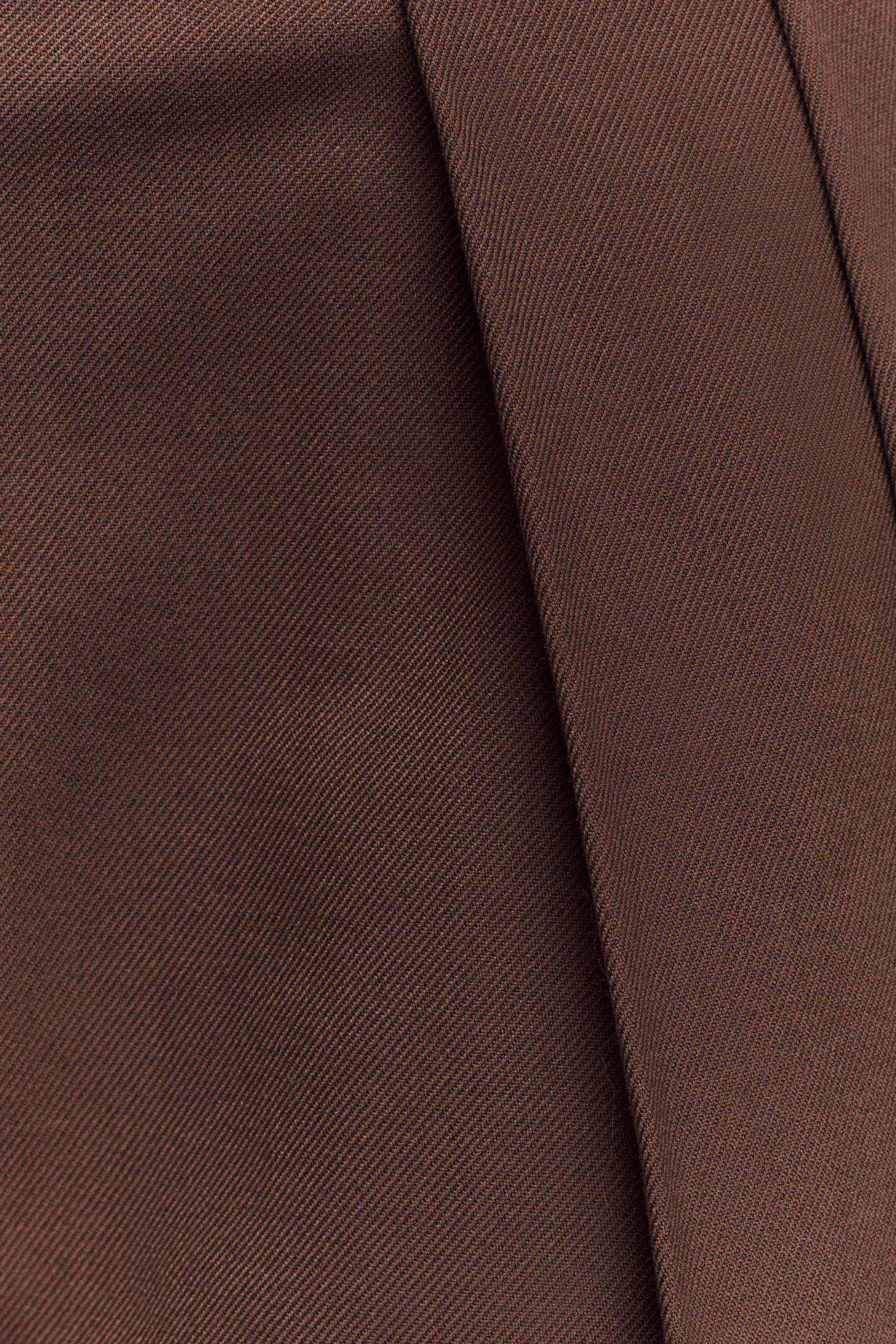 Penelope Pleated High Waisted Pants Chocolate