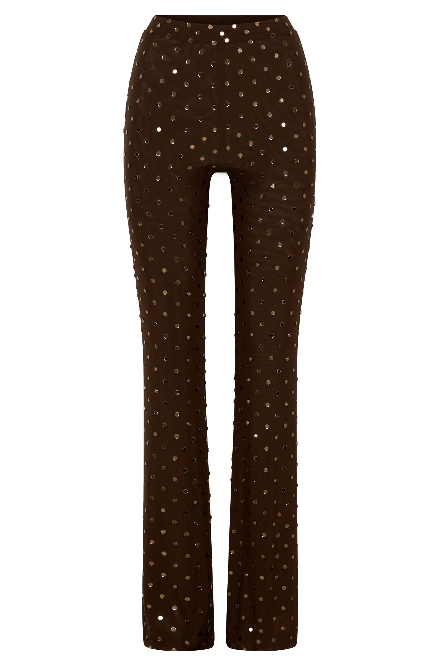 Jackie Diamante Straight Leg Pants Chocolate
