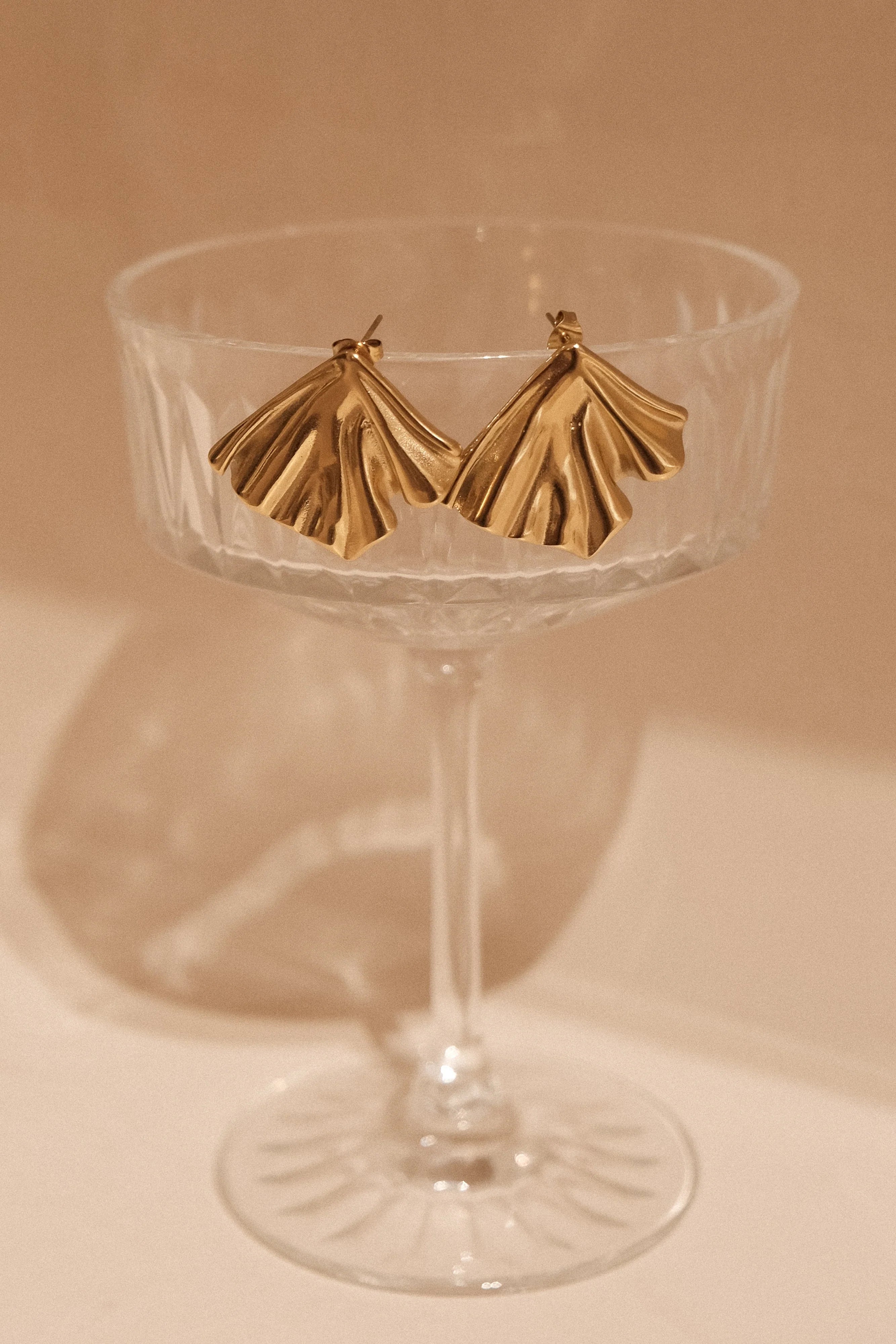 Willa Draped Earrings Gold