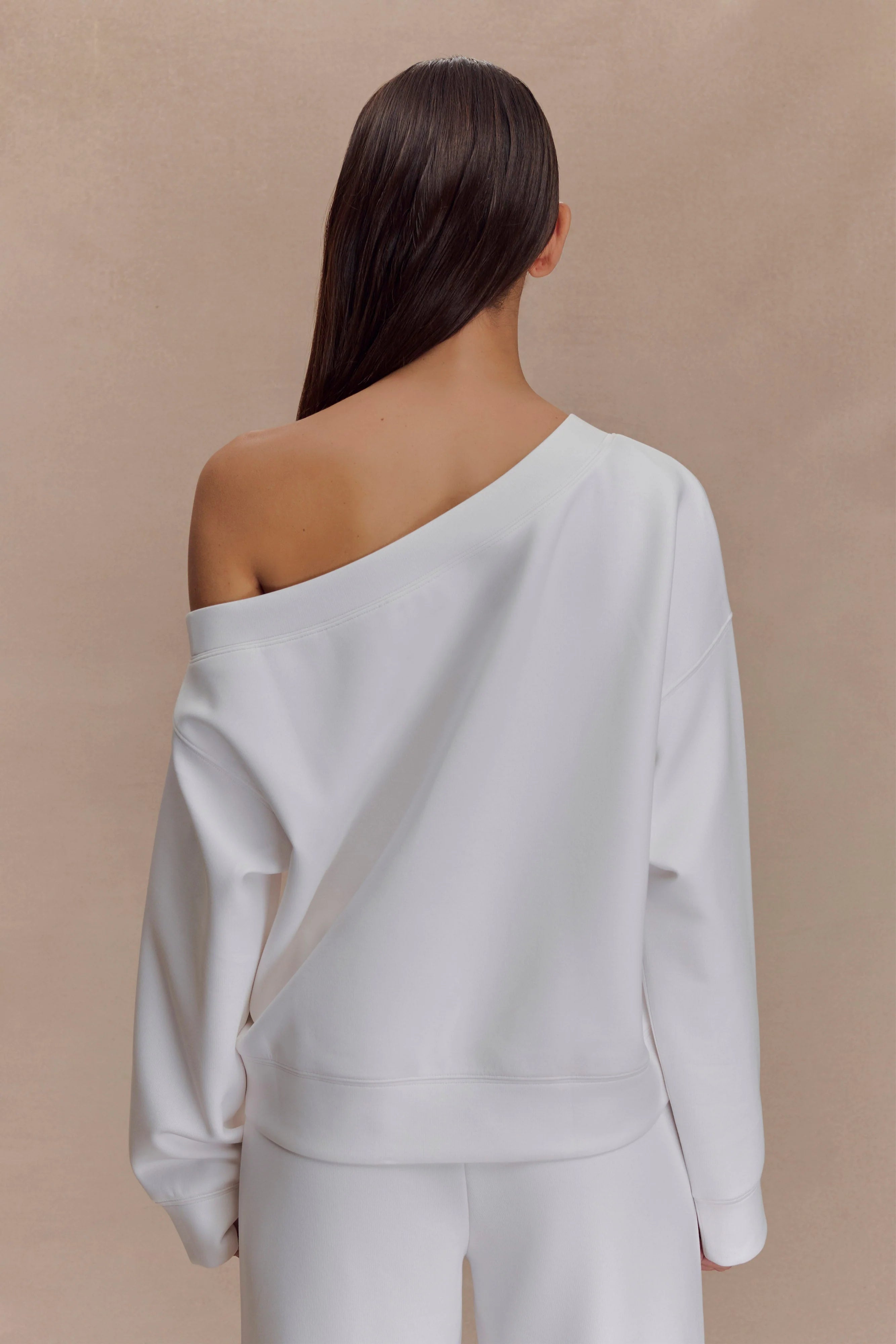 Aiden Slouchy Crew Jumper Ivory