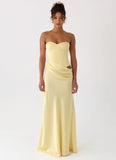 Emory Corset Maxi Dress - Yellow