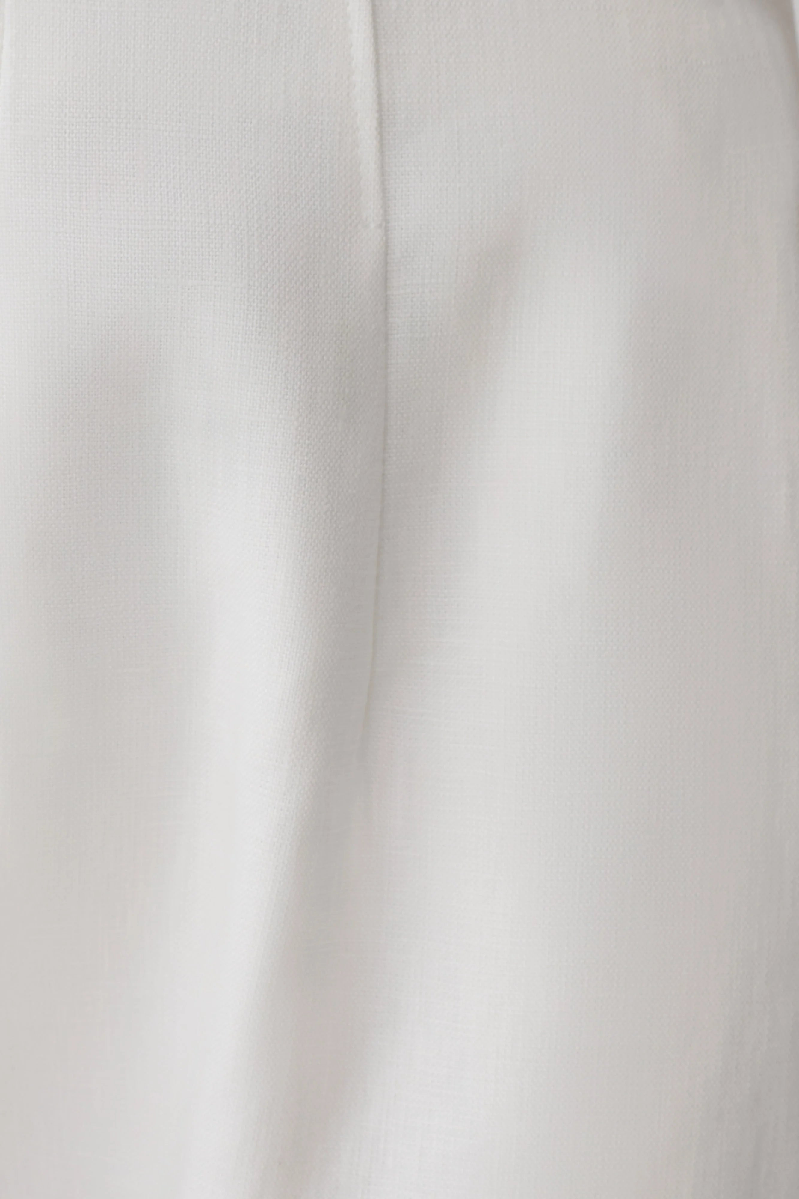 Oriana Linen Oversize Pants White