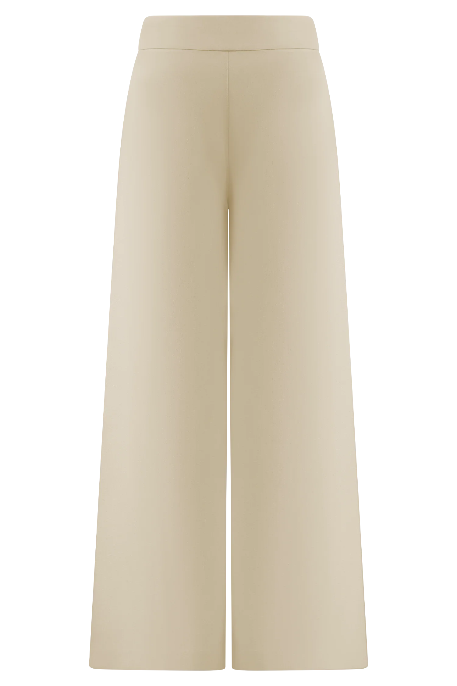 Raya Mid Rise Wide Leg Linen Pant Natural Beige