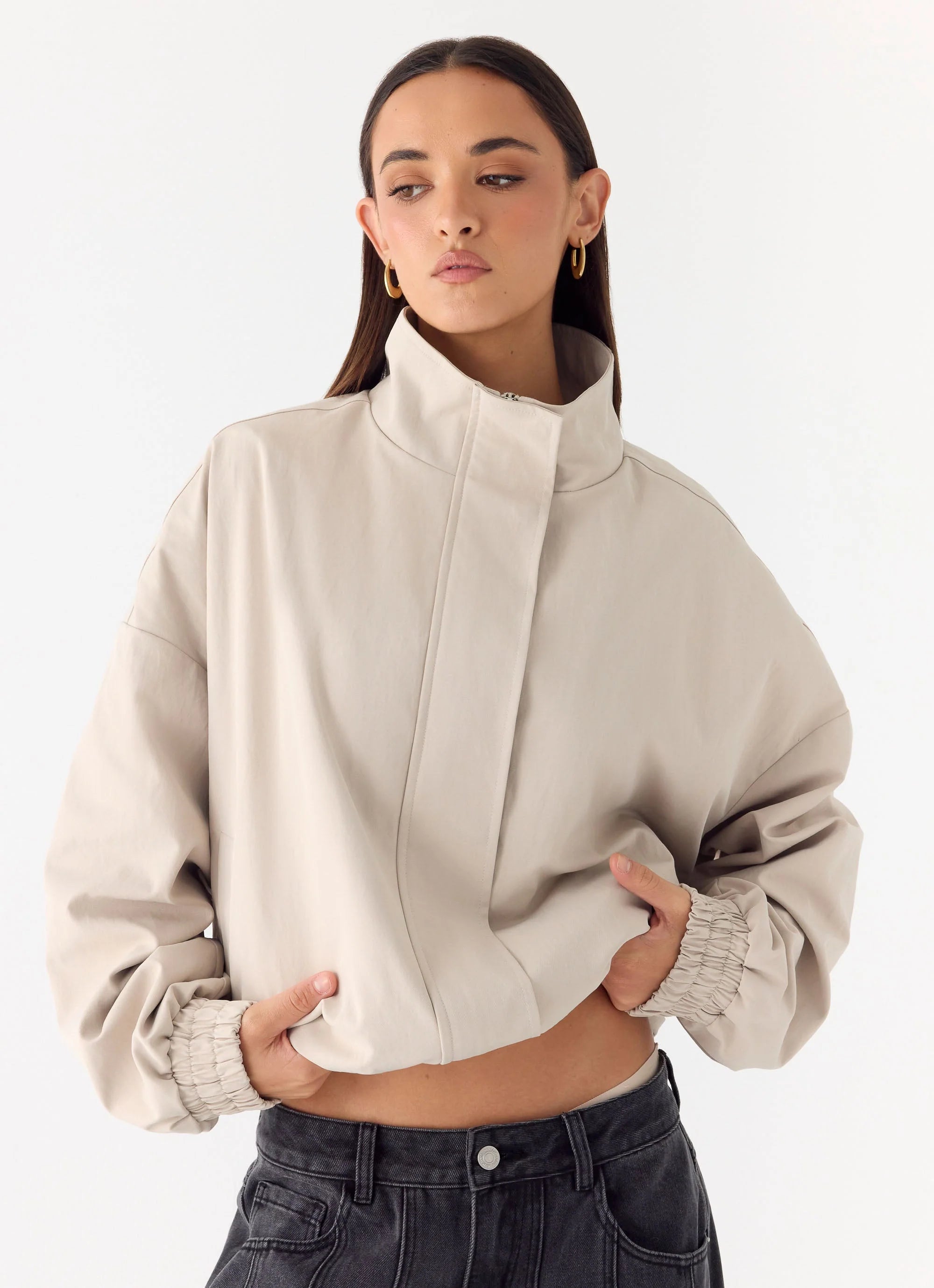 Luca Trench Jacket Cool Tan