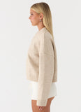 Cornelia Button Up Jumper Oatmeal