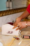 Glow Time White Embroidered Makeup Bag FREE over 150