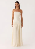 Slowing Tide Maxi Dress Ivory